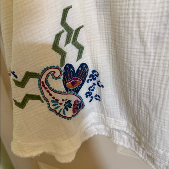 Johnny Was Multicolor Embroidered Blouse - Picture 7 of 7